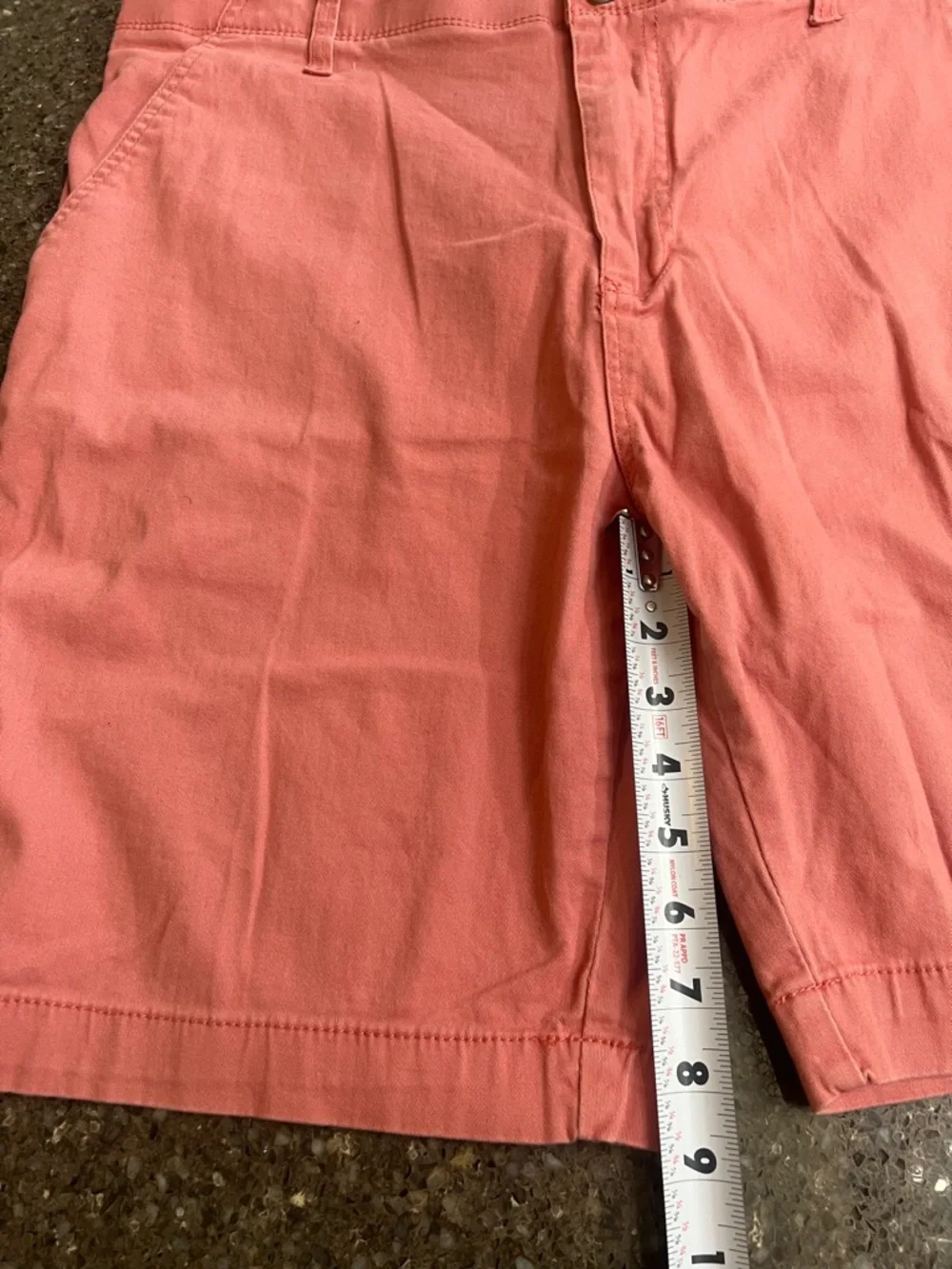 Plugg Flex Men's Coral Flat-Front Cotton Shorts Size 36 Summer Golf Spring Date - Picture 7 of 7